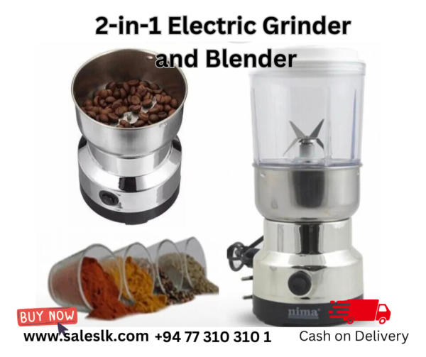 Nima electric grinder, 2 in 1 grinder juicer, coffee grinder Sri Lanka, spice grinder, kitchen appliances.