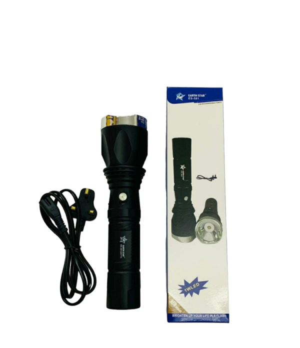 LED grip torch, rechargeable torch, high-power brightness torch, portable flashlight, emergency torch.