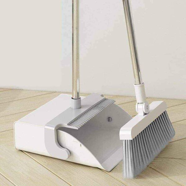 broom and dustpan set, magnetic broom, cleaning tools, indoor cleaning set, compact broom and dustpan