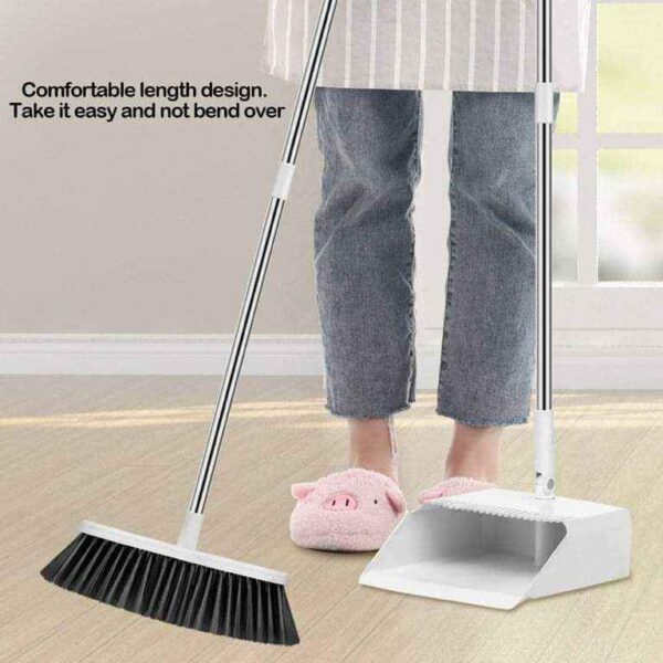 broom and dustpan set, magnetic broom, cleaning tools, indoor cleaning set, compact broom and dustpan