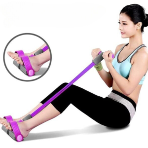 resistance training band, home workout gear, portable fitness equipment, muscle training band, sit-up resistance band.