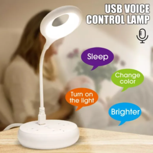 voice control night light, smart night light, adjustable night light, energy-saving LED light, voice-activated lamp for home.