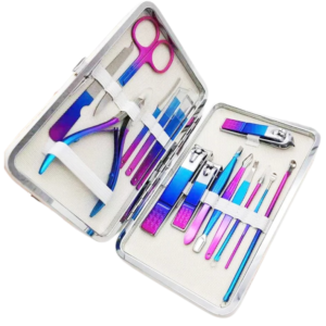 15 Pcs Rainbow Nail Cutter Set - Perfect Manicure & Pedicure Solution