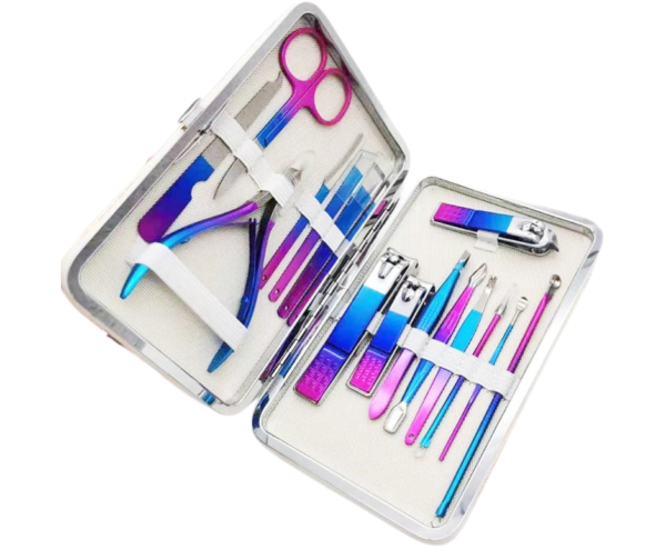 15 Pcs Rainbow Nail Cutter Set - Perfect Manicure & Pedicure Solution