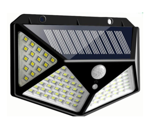 Solar wall lamp, 100 LED solar light, outdoor solar lighting, eco-friendly lamp Sri Lanka, garden lights