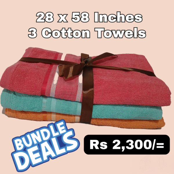 3 Piece Bath Towel Set