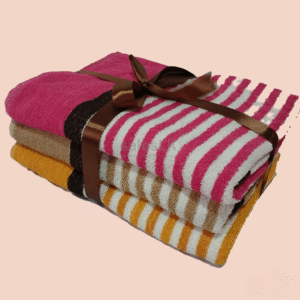 Affordable 3-Piece Cotton Bath Towel Set – Soft & Absorbent Towels in Sri Lanka