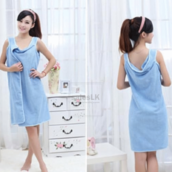 affordable wearable bath towel Sri Lanka, microfiber spa wrap robe, buy bath robe online Sri Lanka, towel robe delivery