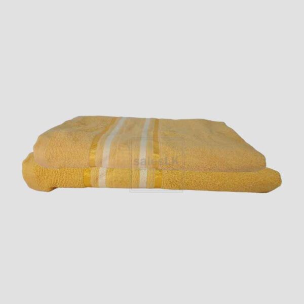 Buy 28"x58" Medium Yellow Cotton Bath Towel in Sri Lanka. Soft, absorbent & stylish. COD, bank deposit & card payment. Delivery in 2–4 days.
