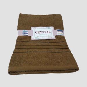 Cristal Bath Towel (Brown Colour) – 100% cotton, 30×60 inches, 450 GSM. Soft, quick-dry & durable luxury bath towel in Sri Lanka. COD available.