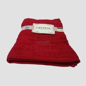 Cristal Bath Towel, Cotton Bath Towel Sri Lanka, Luxury Towels, Red Towel, 450 GSM Towels, Quick Dry Bath Towel, Hotel Towels, Soft Cotton Towels, Towels.lk, Bath Accessories Sri Lanka