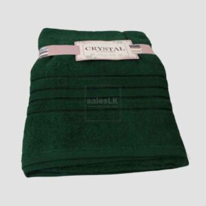 2 Cristal Bath Towel (Green Colour) – 100% cotton, 30×60 inches, 450 GSM. Soft, absorbent & quick-dry. Buy premium bath towels online in Sri Lanka.