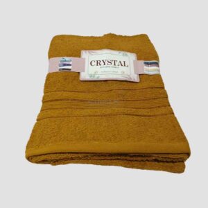 2 Cristal Bath Towel (Brown Colour) – 100% cotton, 30×60 inches, 450 GSM. Soft, absorbent & quick-dry. Buy premium bath towels online in Sri Lanka.