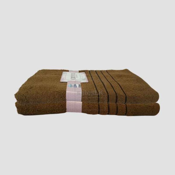 Cristal Bath Towel (Brown Colour) – 100% cotton, 30×60 inches, 450 GSM. Soft, quick-dry & durable luxury bath towel in Sri Lanka. COD available.