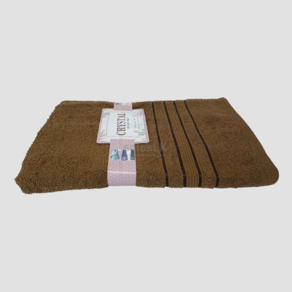 Cristal Bath Towel (Brown Colour) – 100% cotton, 30×60 inches, 450 GSM. Soft, quick-dry & durable luxury bath towel in Sri Lanka. COD available.
