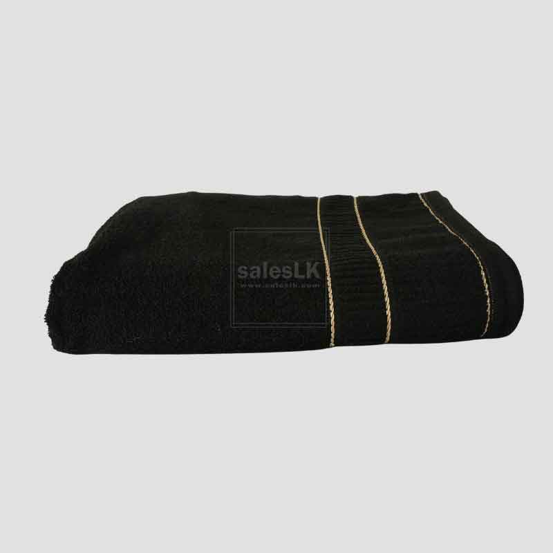 Black Cotton Bath Towel | Perfect for daily use | 30×60 Sri Lanka