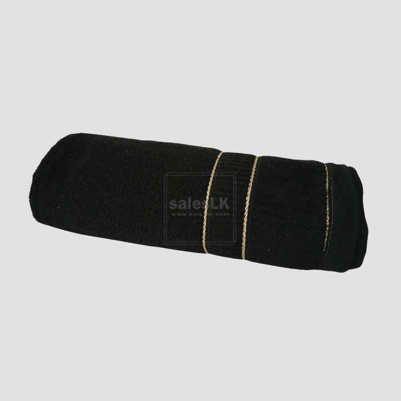 Black Cotton Bath Towel | Perfect for daily use | 30×60 Sri Lanka - Image 3