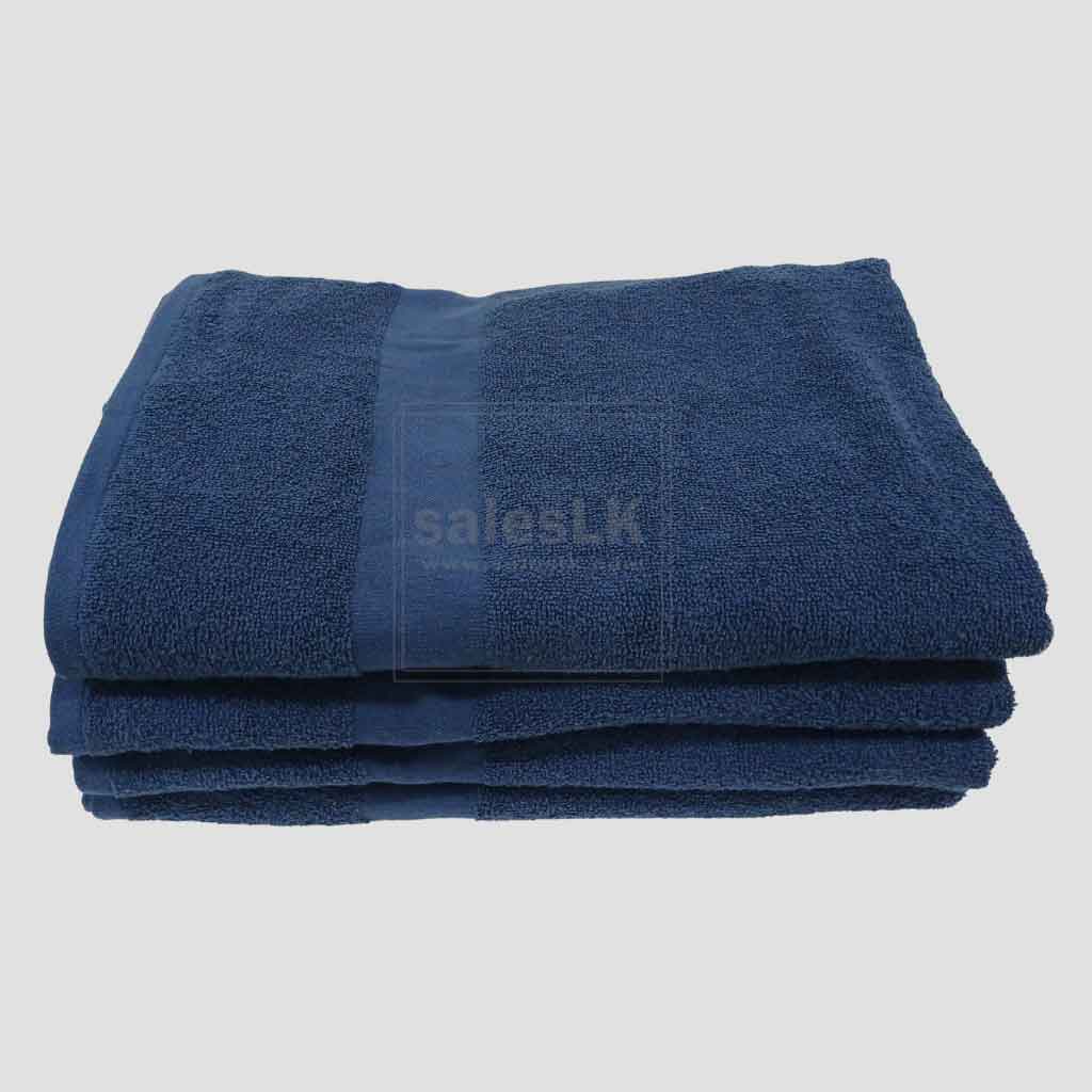 Navy Blue Cotton Bath Towel, Cotton Bath Towel Sri Lanka, Bath Towel, Cotton Towel, Online Cotton Towel, Premium Cotton Bath Towel, Bathroom Towel, Soft Cotton Towel, 100% Cotton Towel, Buy Bath Towel Online, Towels Sri Lanka, Navy Blue Towel